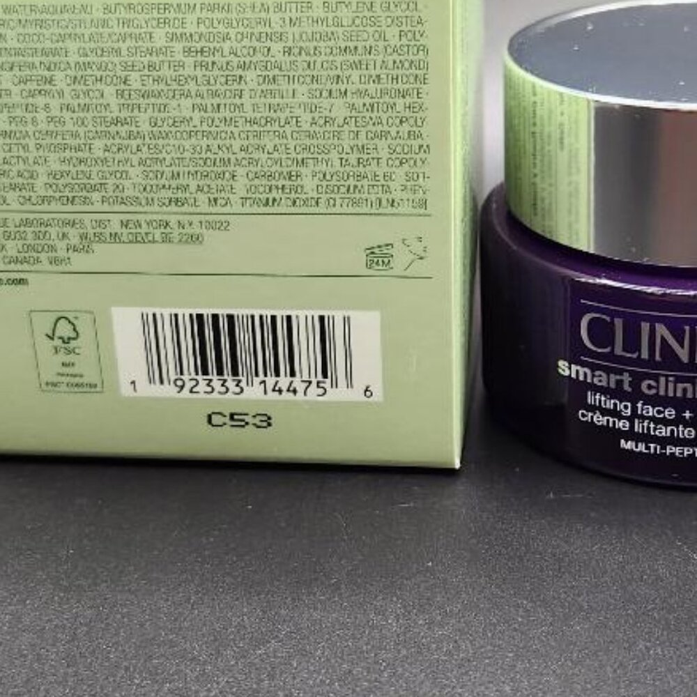 NIB Clinique Smart Clinical Repair Lifting Face + Neck Cream 1.7 oz Moisturizer - Picture 3 of 3